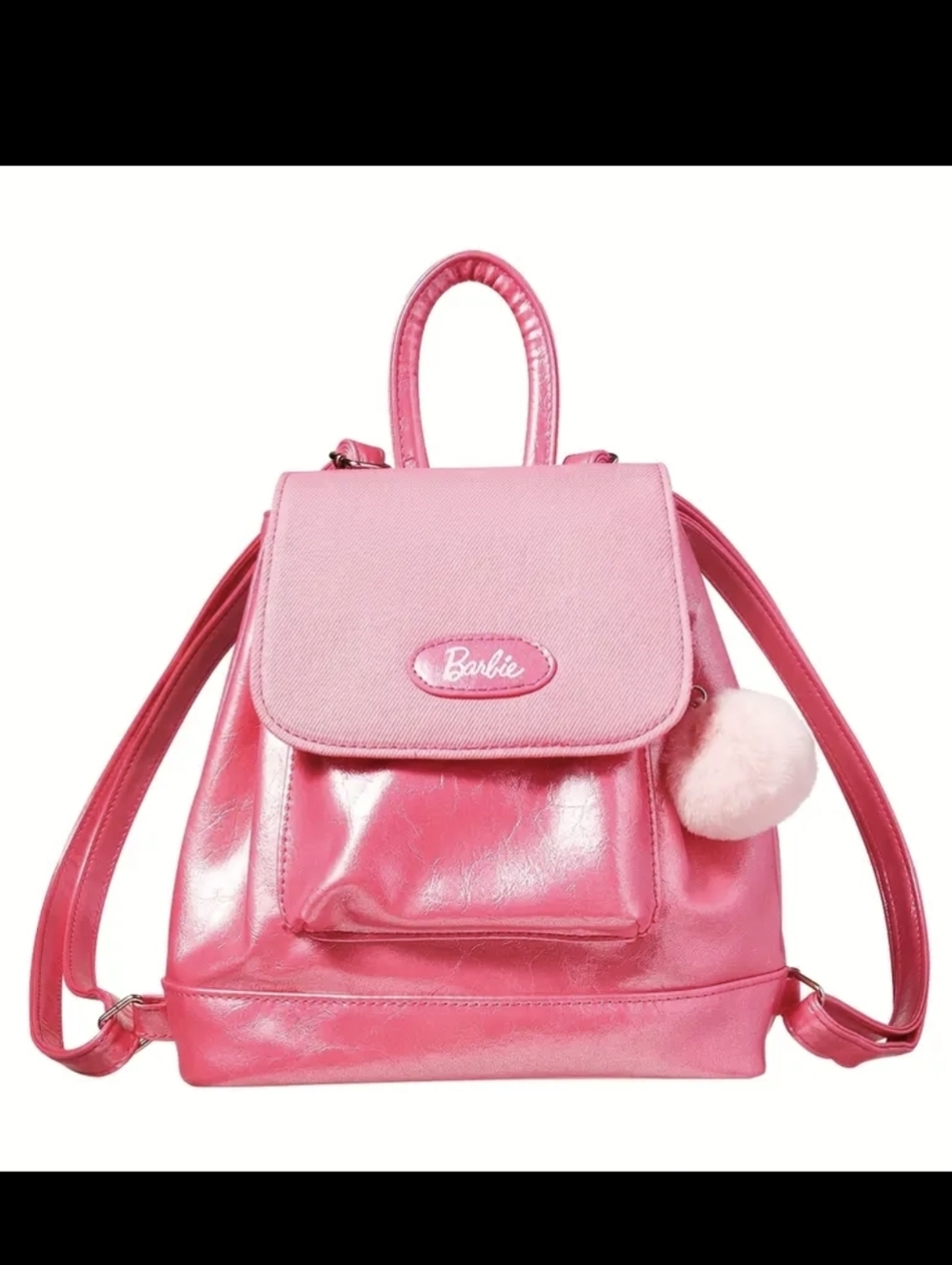 Miniso Barbie Shimmer Double Shoulder Bookbag Backpack Bag